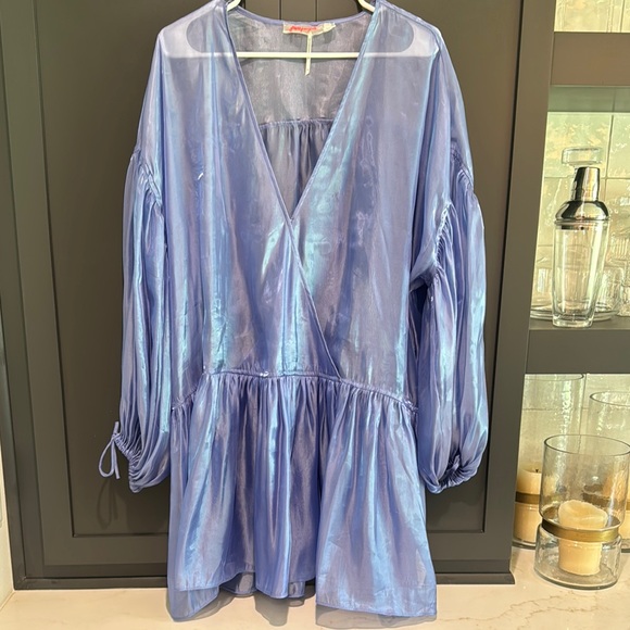 Free People Dresses & Skirts - Free People Metallic Purple Dress